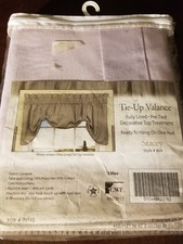 lilac tie up valance