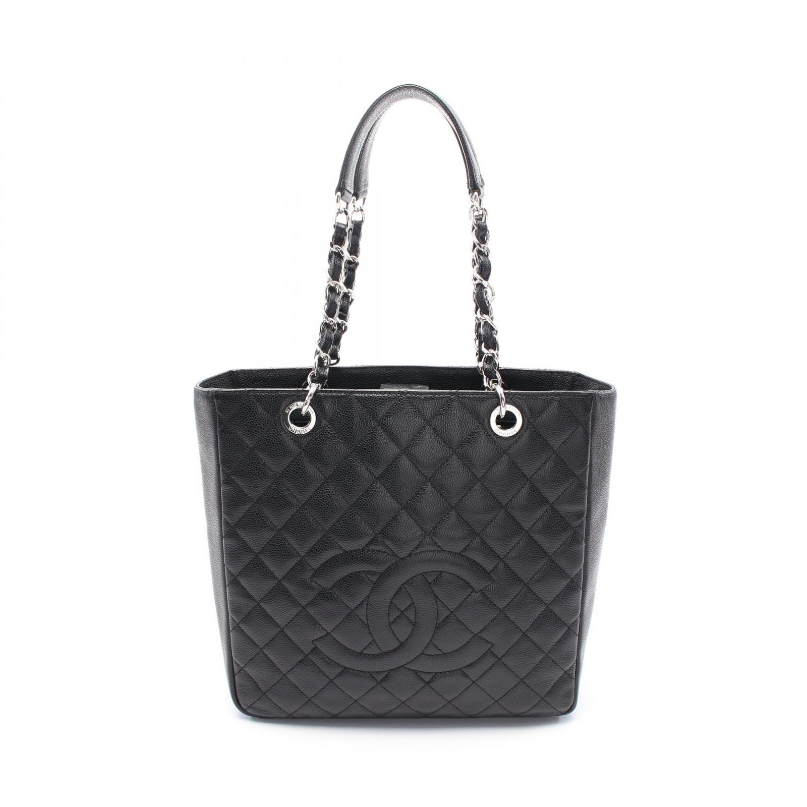 Chanel Matelasse Leather Tote Bag in Black r10_0806