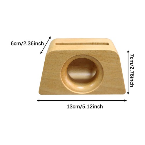 Wood Sound Amplifier Stand Holder Desktop Gadget Desktop Mobile Phone Holder - Picture 7 of 7