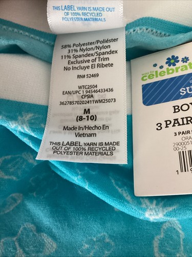 CELEBRATE! SUMMER 3-Pack SEAMLESS Boyshort Panties Sz. M* - Picture 6 of 7