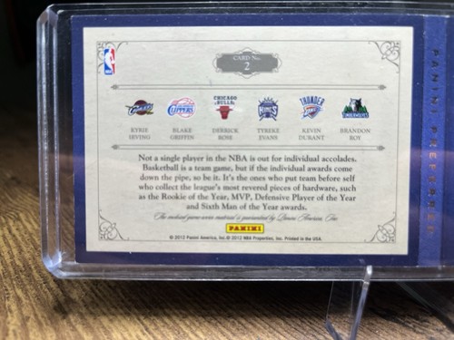 2012-13 Panini Preferred KYRIE DURANT ROSE +++ Awards Jersey Patch Booklet /199 - Picture 4 of 6