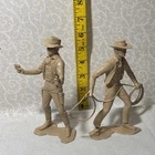 Two Vintage Louis Marx Plastic Cowboy Figurines