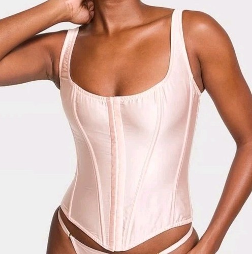 VICTORIA'S SECRET XL SILK CLASSIC CORSET TOP