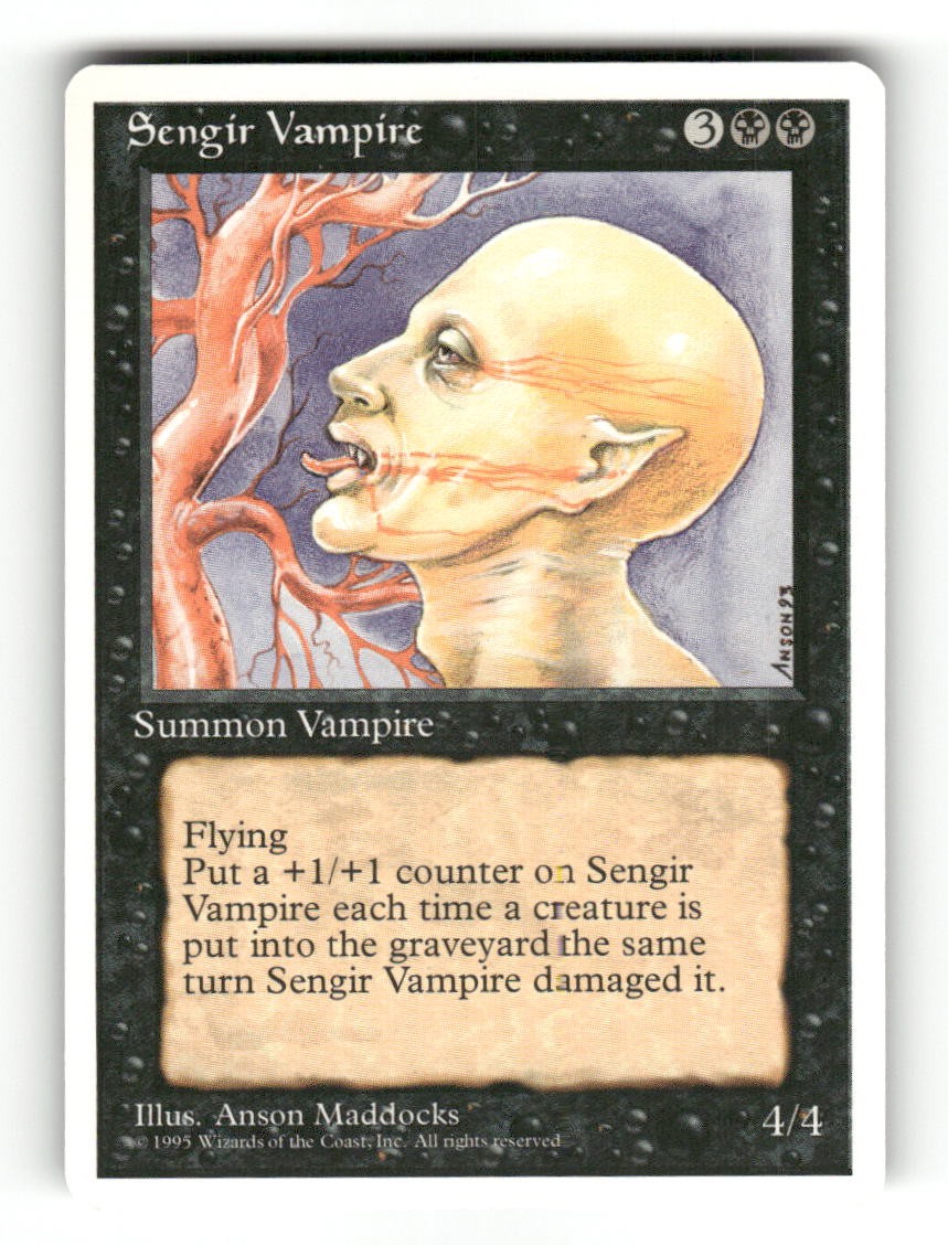 Sengir Vampire Uncommon Fourth Edition Magic: The Gathering Near Mint