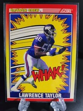 1990 Score Football- Lawrence Taylor Crunch Crew #552  New York Giants