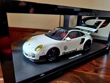 Beautiful White Porsche 911 997 Turbo Coupe 1/18 Scale LBWK 