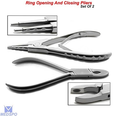 Ring Opening & Closing Pliers Body Action Piercing Jewelry Making Arts Tools New