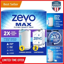 Fly Trap Plastic Indoor Gnat Fruit Fly Bug Catcher Discreet Home Use