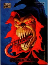 1994 Fleer Marvel Masterpieces Hildebrandt Bros 30 Demogoblin Foil Signature