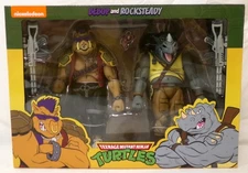 NECA Teenage Mutant Ninja Turtles Bebop & Rocksteady 7" Figure Set New Sealed