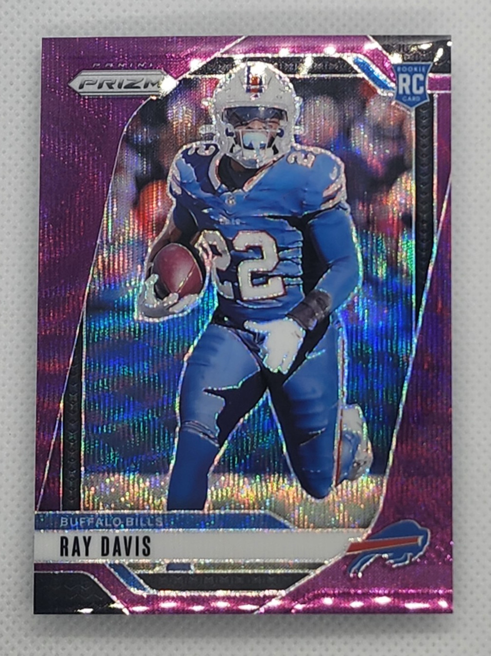 2024 Panini Prizm - Rookies Ray Davis #382 Purple Wave Prizm /99 (RC)