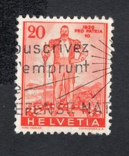 Switzerland 1936 stamp Mi#295 used CV=10$