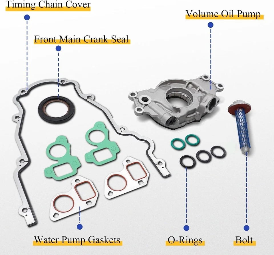 M295HV High Volume Oil Pump For Chevy/GMC 4.8L 5.3L 5.7L 6.0L LS1 LS2 Engines - Image 3 of 4