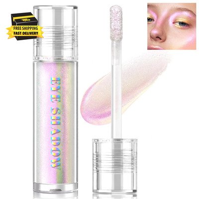 Liquid Glitter Eyeshadow, Shimmer Chameleon Holographic Metallic Multichrome Hig