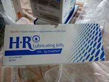  Sterile Lubricating Jelly HR One Shot 3 Gram Individual Packet 
