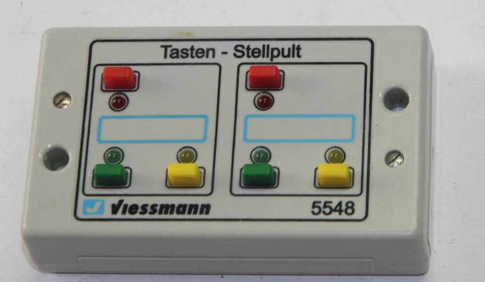 Viessmann 5548 Tasten-Stellpult, rückmeldefähig, 3-begriffig