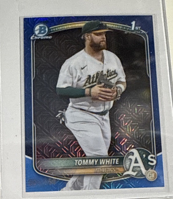 2025 Bowman Chrome - Tommy White, Tommy White #BCP-251 Blue Refractor 1/150 FOTP