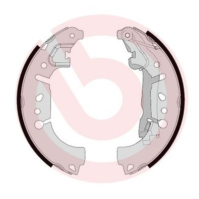 Bremsbackensatz BREMBO S 23 580 für 500L TIPO FIORINO FIAT QUBO 199LYC1B Natural