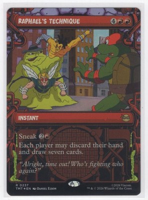 #237 2026 Teenage Mutant Ninja Turtles Raphael's Technique Rare FOIL