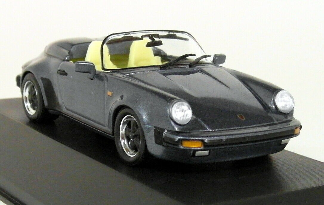 Atlas 1/43 Porsche 911 Speedster 1989 Type G Blue Diecast model Car