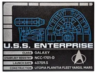 LEGO Star Trek USS Enterprise Printed Slope 6x8 10356 Enterprise NCC-1701-D NEW