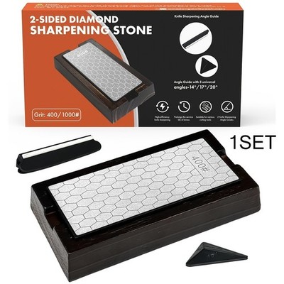 Precision Dual Grit Diamond Stone fits Chef Knives Chisels Axes Scissors Blades