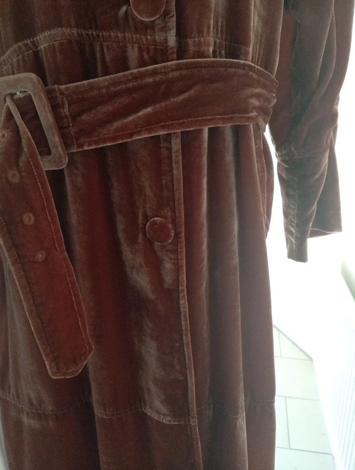 Abrigo plumero de terciopelo Adele Free People nuevo con etiquetas en canela - pequeño Foto 4 de 4