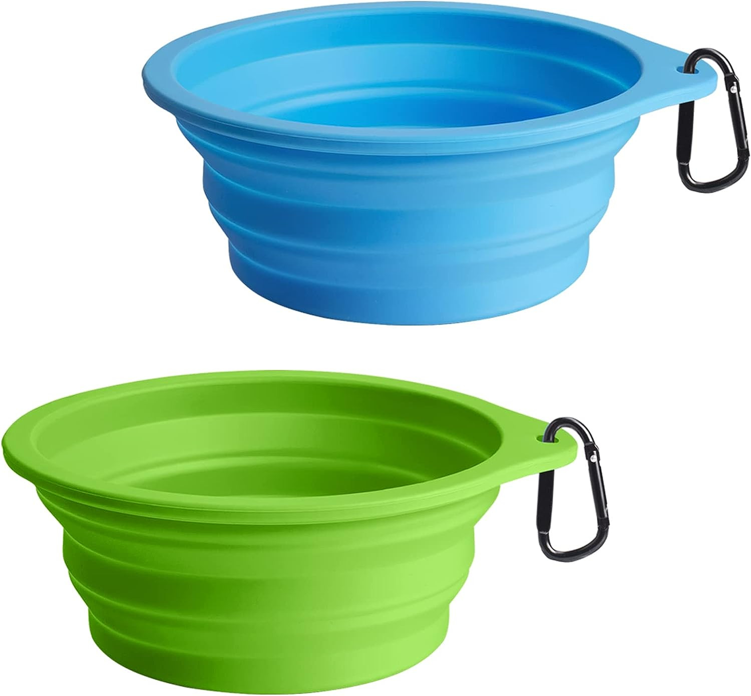 Set 3 Ciotole Pieghevoli In Silicone Alimentare Con Coperchi – 300/600/1000 Ml – Portatili E Antiscivolo Per Campeggio, Viaggi E Picnic – Rosa