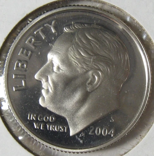 2004-S GEM Proof Silver Roosevelt Dime - #10963-20