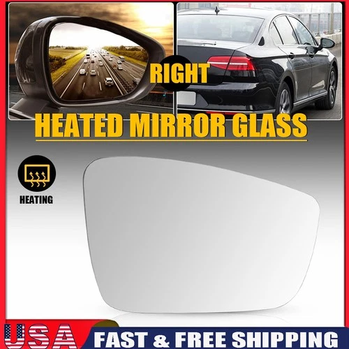 Mirror Fit Glass Heated 2012 PASSAT - 2015 VOLKSWAGEN Side Passenger VW1325103