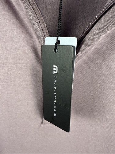 Mens Travis Mathew Cloud Quarter Zip 2.0 Golf Pullover Elderberry #1MS309 Sz XXL - Picture 8 of 9