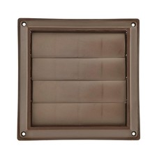 Lambro 361B 6 in Brown Plastic Wall Vent for Bath Fan and Range Hood Exhaust wit