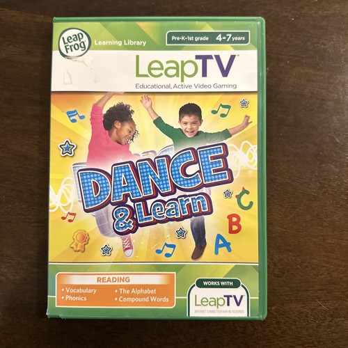 Leap Frog Leap TV Dance and Learn Educational Active Video Game Reading 4-7 Year - Picture 1 of 3