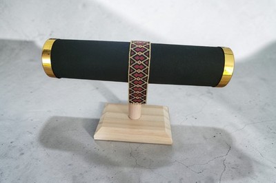 Handmade Beaded Bracelet Miyuki Delica | Ethnic Pattern | Adjustable Width 3 cm