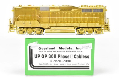 HO Brass OMI Overland Models UP Union Pacific EMD GP30B PH II Cabless 727B-739B