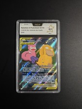 Carte Pokémon Ramoloss Et Psykokwak GX 218/236 PCA 9,5 Harmonie Des Esprits SL