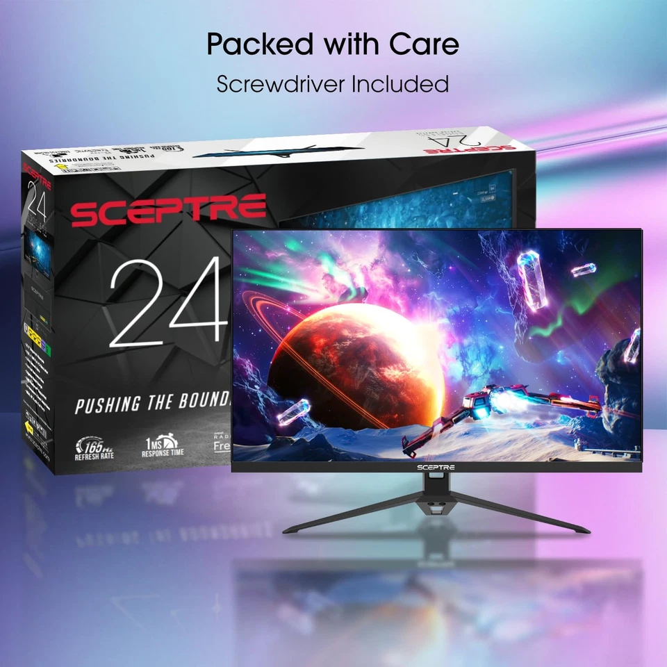 IPS 24” Gaming Monitor 165Hz 144Hz Full HD (1920 x 1080) FreeSync Eye Care FP... - Image 2 of 4