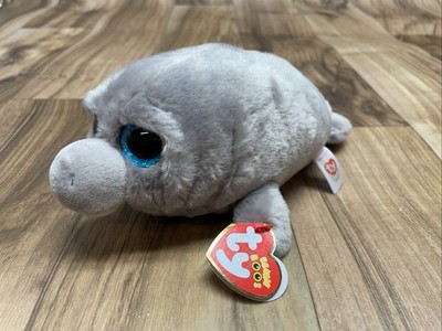 Ty Beanie Boos MILO the Manatee (6 Inch)  Plush Stuffed Animal Toy. New With Tag