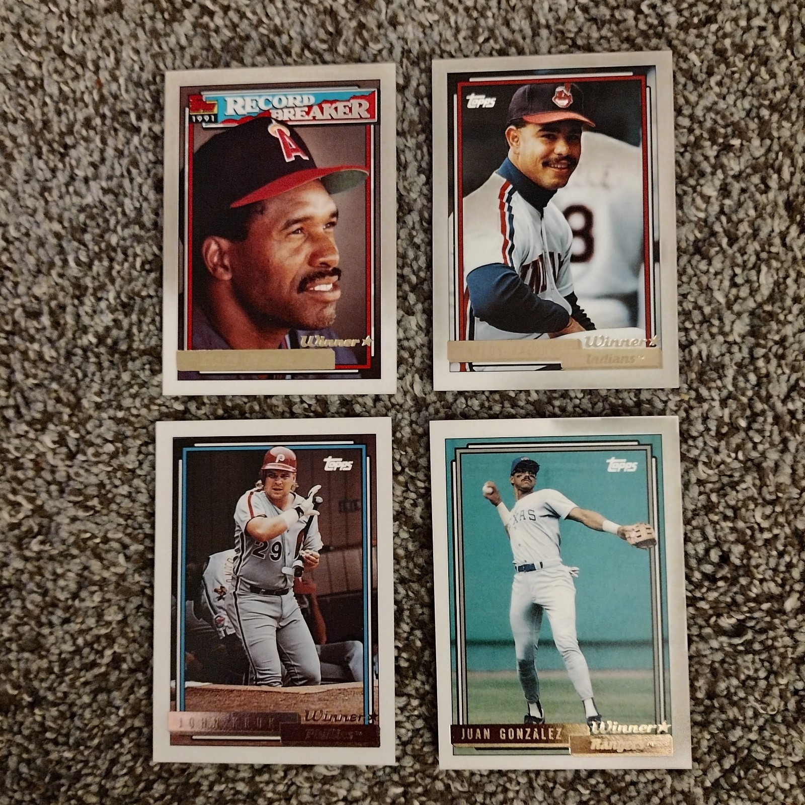 1992 Topps Gold Winners Singles #1-200 - You Pick - Save 40% on 4+