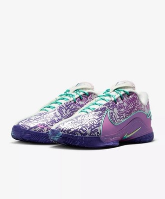 Size 10 LeBron  XXII Mogul Soft Pearl Vivid Purple Basketball Shoes HV8454-001