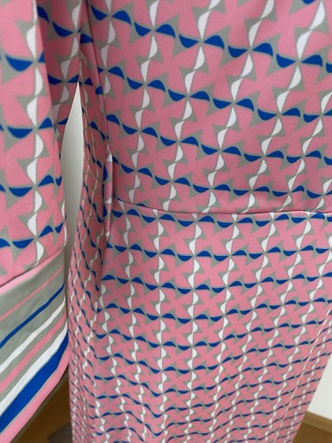 Thom by Thomas Rath Überzieh Schlupf Sommer Kleid Gr. 38 Muster Rosa - Bild 8 von 9