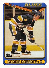 Gordie Roberts 1990-91 Topps 256 St. Louis Blues Hockey Card