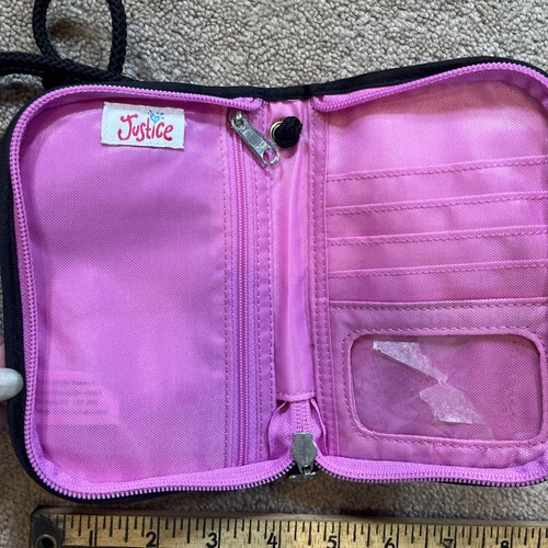 Girl Purse Wallet Zipit Pencil Holder Tiger Denim Justice Bag Handbag Lot of 4 - Picture 15 of 24