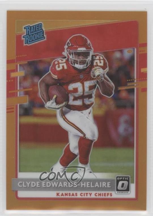 2020 Panini Donruss Optic Orange Prizm /199 Clyde Edwards-Helaire Rookie RC o8g