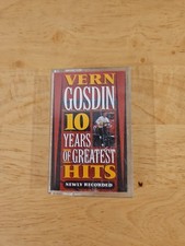 Vern Gosdin - 10 Years of Greatest Hits - Newly Recorded Cassette Tape.