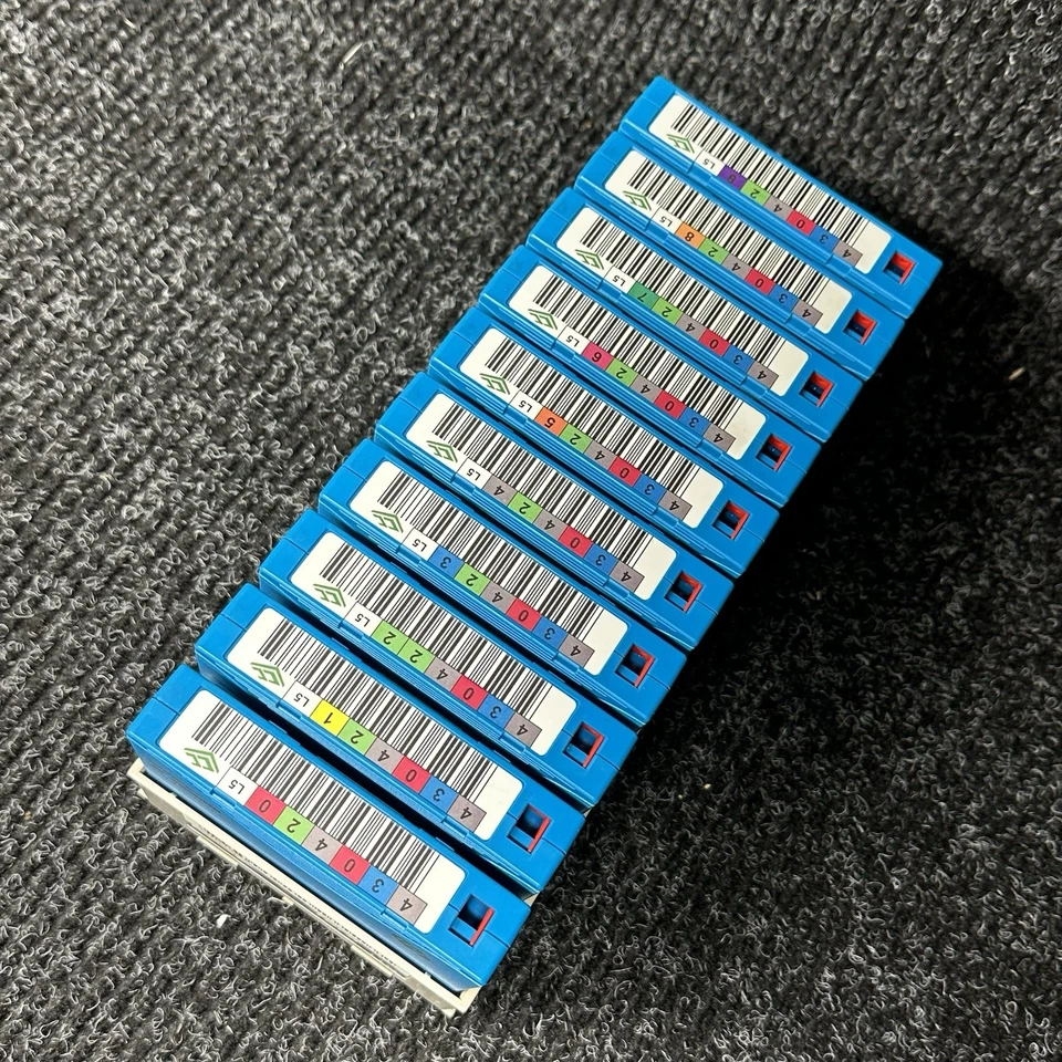 Spectra Terapack T-950 Library Tape Storage Lot Of 10 3TB LTO-5 Tapes HP C7975A - Image 3 of 4