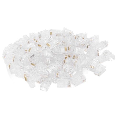 Lot De 100 Connecteurs RJ45 CAT5 TF1013D Coupleur De Câble Ethernet 8P8C Tête En - Afbeelding 12 van 12