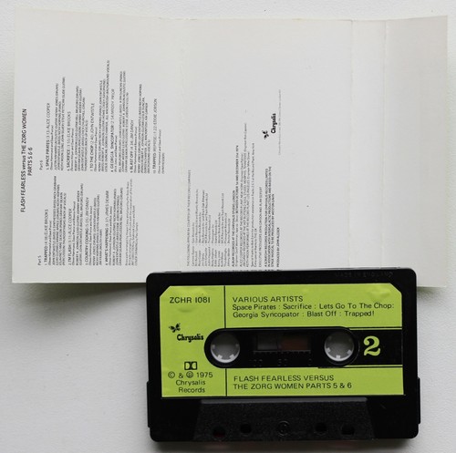 VARIOUS - FLASH FEARLESS (CHRYSALIS ZCHR1081) 1975 UK CASSETTE TAPE COMPILATION - Picture 3 of 3
