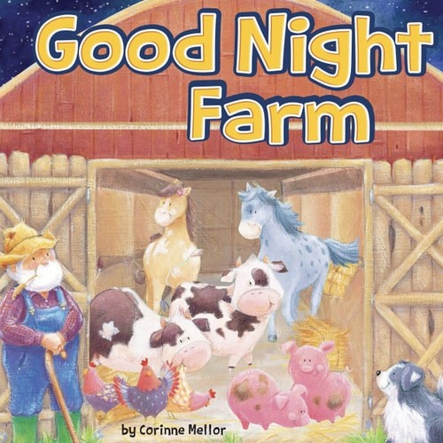 Good Night Farm - Little Hippo Books - Children's Padded Board Book by Corinne M