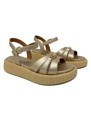 TOMMY HILFIGER JUNIOR T3A2 34294 Sandale Sohle Raffia-Optik